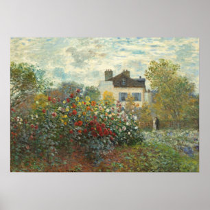 Affiches Claude Monet   The Artist's Garden in Argenteuil