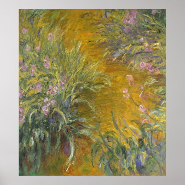Affiches Claude Monet | The Path through the Irises (Devant)