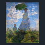 Affiches Claude Monet : Une femme avec un parasol<br><div class="desc">Claude Monet a été le fondateur de la peinture impressionniste française, et le praticien le plus cohérent et le plus prolifique de la philosophie du mouvement d'exprimer ses perceptions avant la nature, surtout en ce qui concerne la peinture paysagère en plein air. Le tableau de 1875 Woman With a Parasol-Madame...</div>
