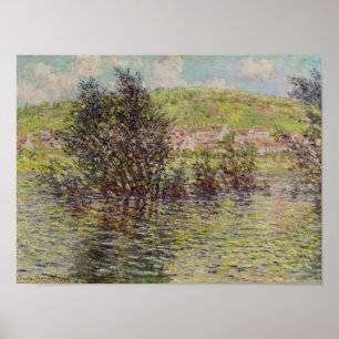 Affiches Claude Monet Vetheuil, Vue depuis Lavacourt, 187