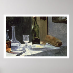 Affiches Claude Monet Vie morte avec bouteilles