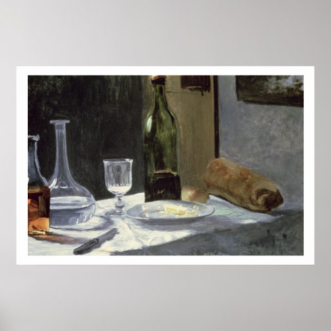 Affiches Claude Monet | Vie morte avec bouteilles (Devant)