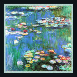 Affiches Claude Monet Water Lilies Art<br><div class="desc">Water Lilies est une belle peinture à fleurs de style impressionniste réalisée par l'artiste impressionniste français Claude Monet en 1916,  montrant l'une des centaines de ses peintures de nénuphars de sa maison à Giverny,  France.</div>