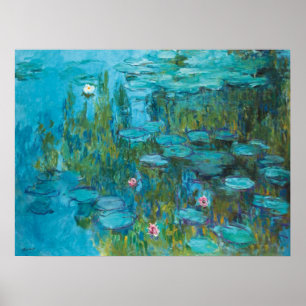 Affiches Claude Monet Water Lilies Nymphéas GalleryHD