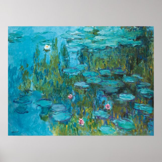 Affiches Claude Monet Water Lilies Nymphéas GalleryHD (Devant)