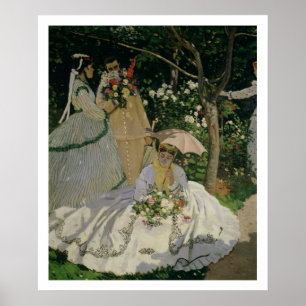 Affiches Claude Monet Women in the Garden
