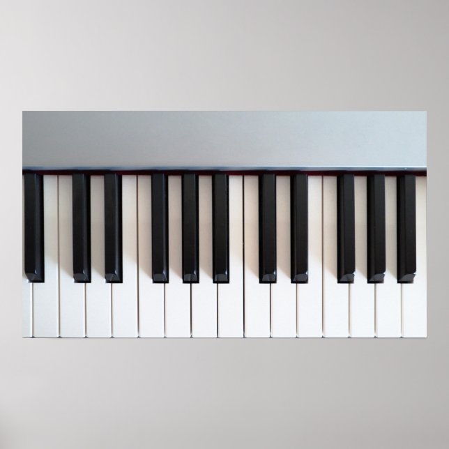 Affiches Clavier numérique pour piano (Devant)