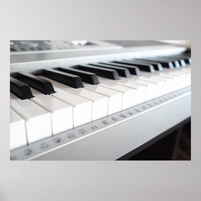 Affiches Clavier numérique pour piano (Devant)