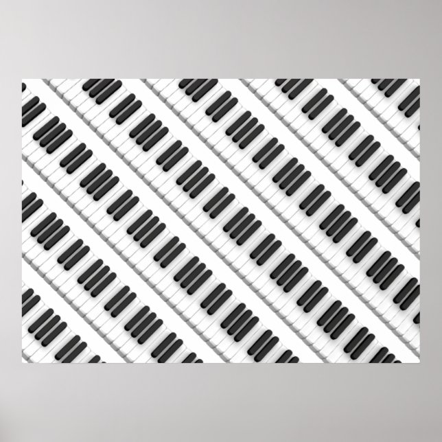 Affiches Clavier pour piano (Devant)