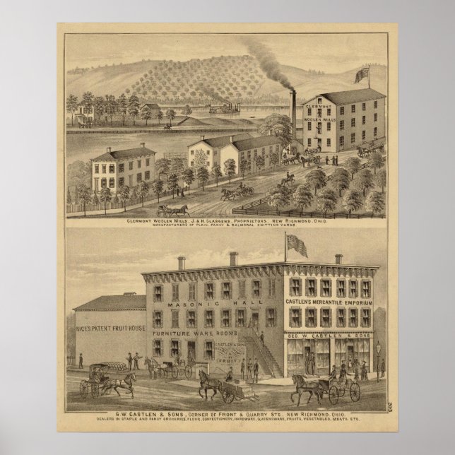 Affiches Clermont Woolen Mills (Devant)