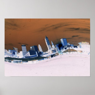 Affiches Cleveland Skyline