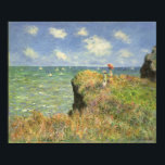 Affiches Cliff Walk à Pourville par Claude Monet<br><div class="desc">Cliff Walk à Pourville (1882) de Claude Monet est une peinture marine d'art vintage impressionniste. Un paysage marin où deux femmes se tiennent sur une falaise rocheuse. Les dames portent des parasols et surplombent les vagues de l'océan par beau temps. À propos de l'artiste : Claude Monet (1840-1926) est un...</div>