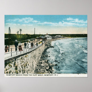 Affiches Cliff Walk, Newport, RI Vintage