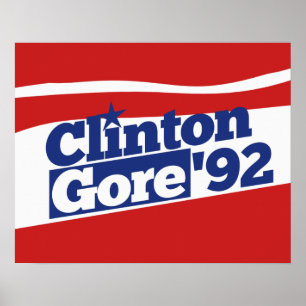 Affiches Clinton Gore 92