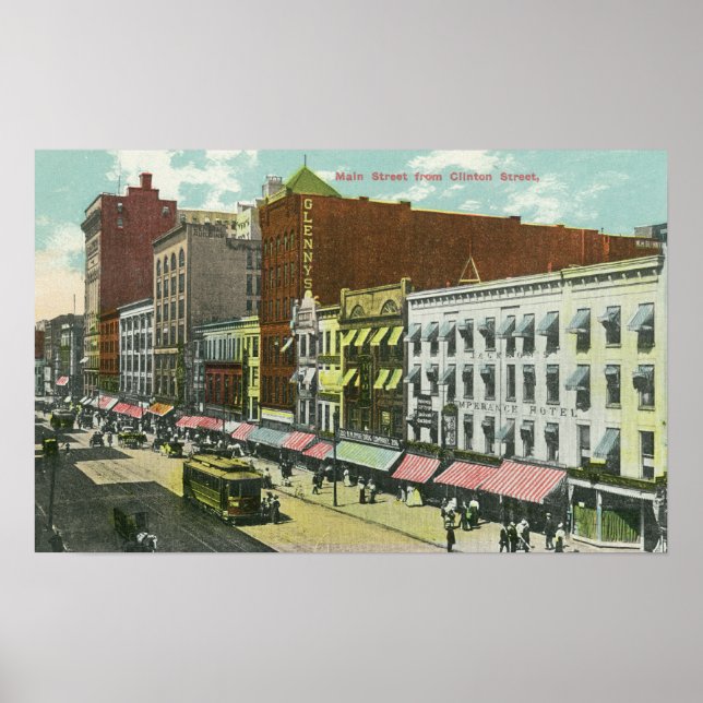 Affiches Clinton Street Vue de Main Street (Devant)