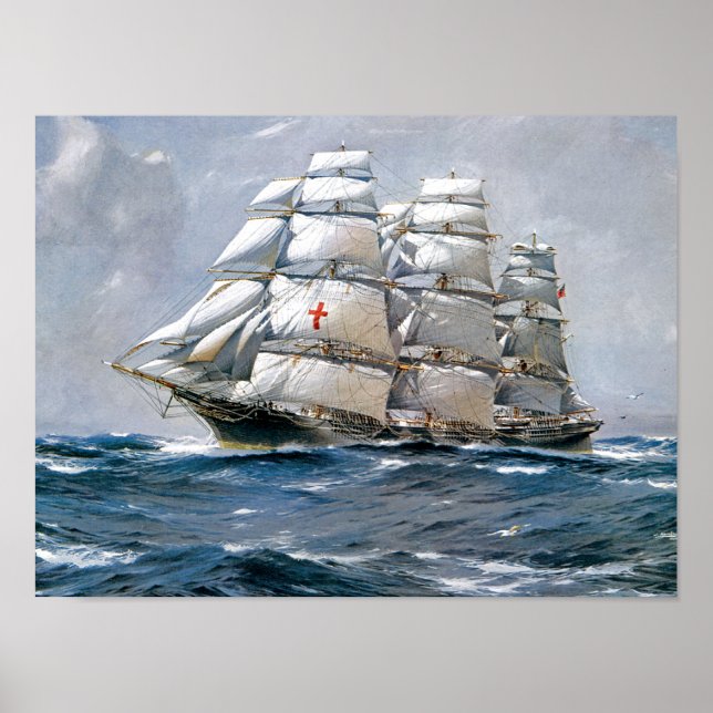 Affiches Clipper à voile Dreadnough (Devant)