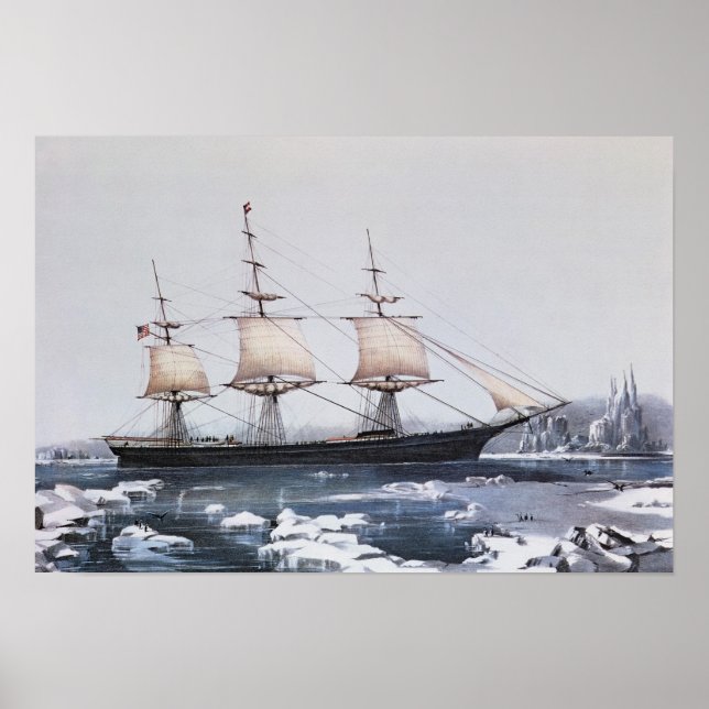 Affiches Clipper Ship "Red Jacket" (Devant)