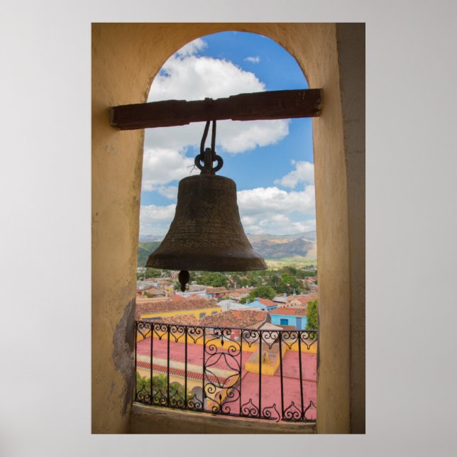 Affiches Cloche dans une tour d'église, Cuba (Devant)
