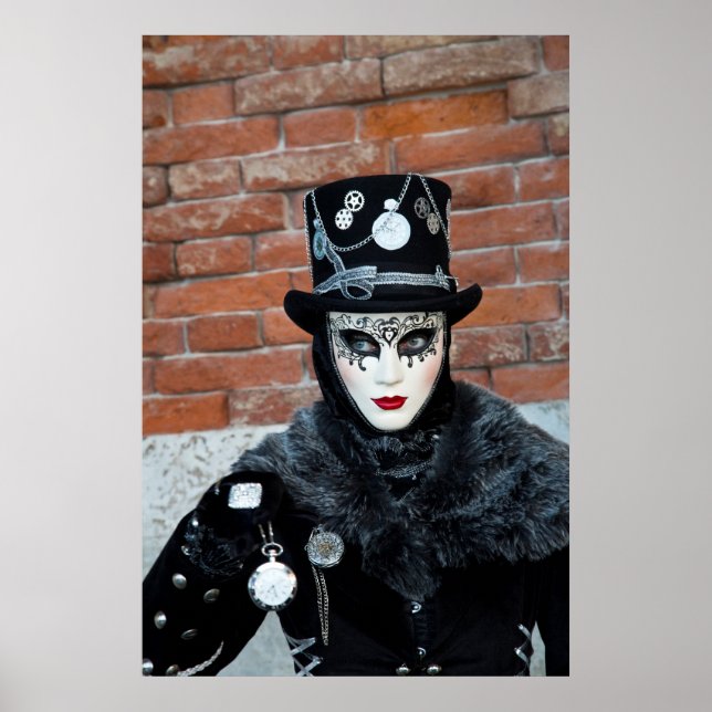 Affiches Clock Carnival Costume, Venice (Devant)