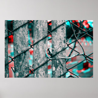 Affiches Clôture de cimetière 3D