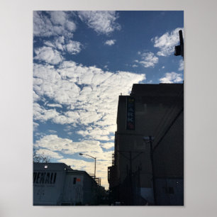 Affiches Cloudy Harlem Sky New York City Photographie NYC
