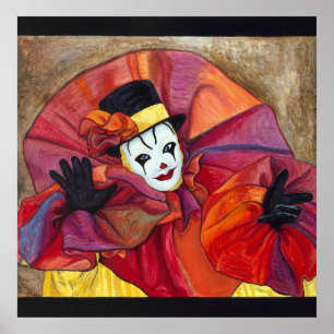 Affiches Clown carnavalesque
