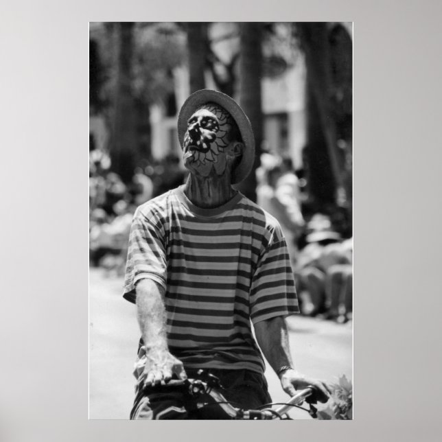 Affiches clown noir et blanc (Devant)