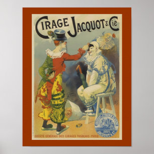 Affiches Clowns Cirage Jacquot Art Vintage