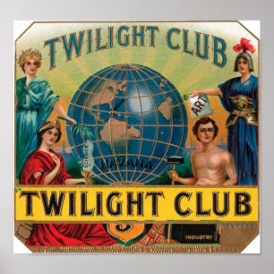 Affiches Club Cigar Étiquette