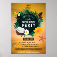 Club/Corporate Tropical Summer Party ajouter le lo