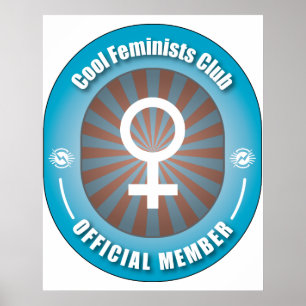 Affiches Club des féministes cool