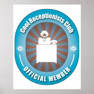 Affiches Club des réceptionnistes cool