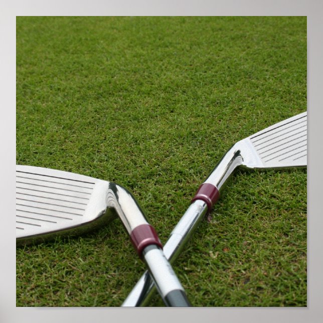 Affiches Clubs de golf Imprimer (Devant)