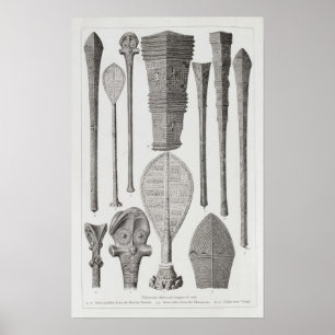 Affiches Clubs et insignes de rang polynésiens