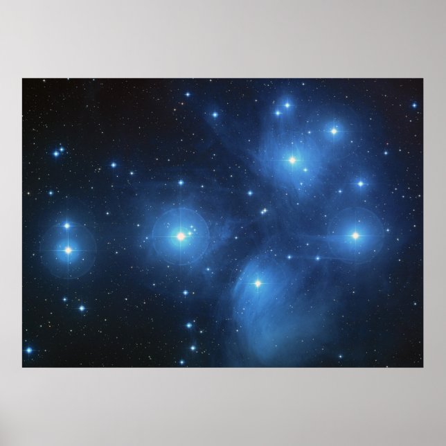 Affiches Cluster étoile Pleiades (Devant)
