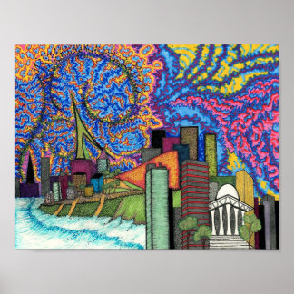 Affiches Coastal Skyline