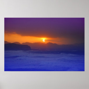 Affiches Coastal sunset