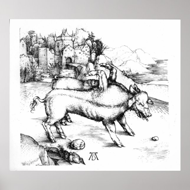 Affiches Cochon monstrueux (Devant)