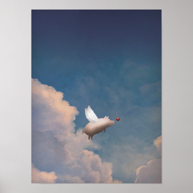 Affiches cochon volant (Devant)