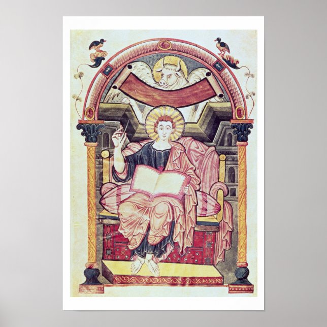Affiches Cod 22. f.85v St. Luke the Evangelist, from Treves (Devant)