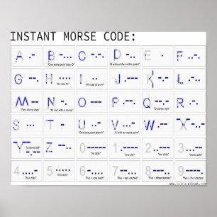Affiches Code Morse instantané