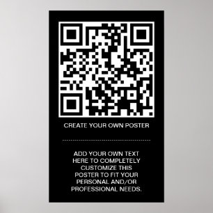 Affiches code QR personnalisable