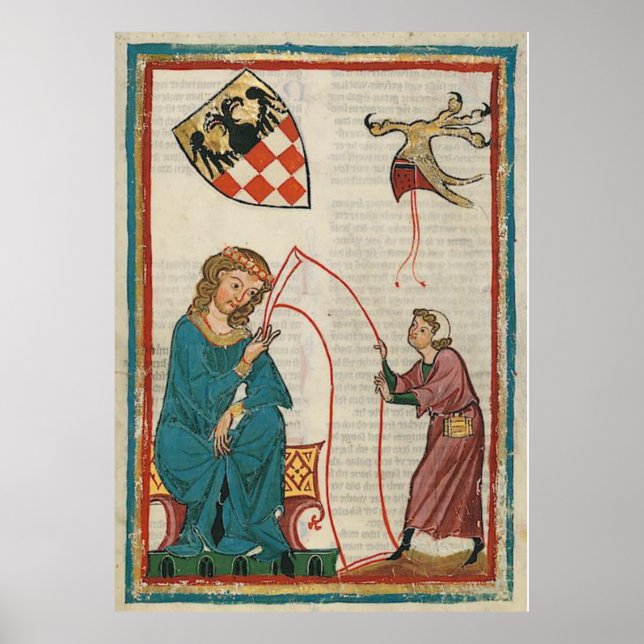 Affiches Codex Manesse - Graf Otto von Botenlauben (Devant)