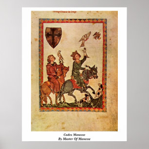 Affiches Codex Manesse par le maître de Manesse