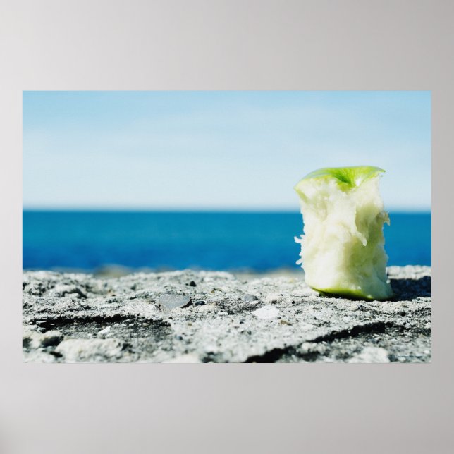 Affiches Coeur Apple dans la saleté (Devant)
