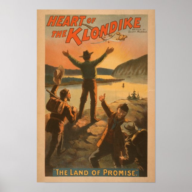 Affiches Coeur de la mine "Terre de Promesse" du Klondike (Devant)