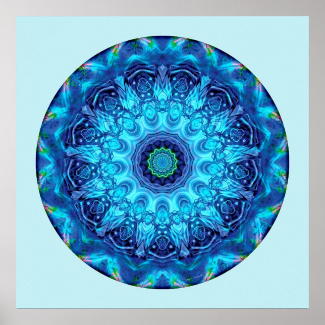 Affiches Coeur de la restitution Mandala 5 (Devant)