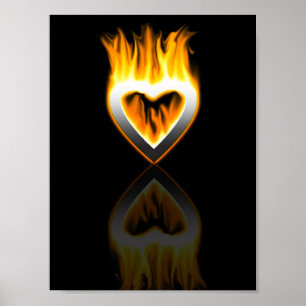 Affiches coeur du feu