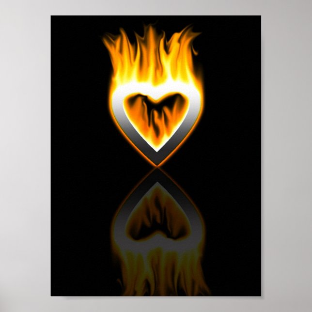 Affiches coeur du feu. (Devant)