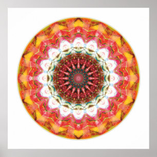Affiches Coeur du mandala 1 de reddition